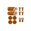 Tech 4 v4 Brake Custom Kit - Pair - Orange