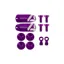Tech 4 v4 Brake Custom Kit - Pair - Purple