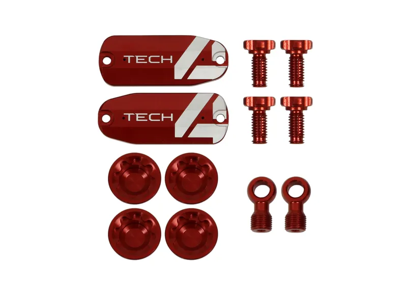 Tech 4 v4 Brake Custom Kit - Pair - Red-1