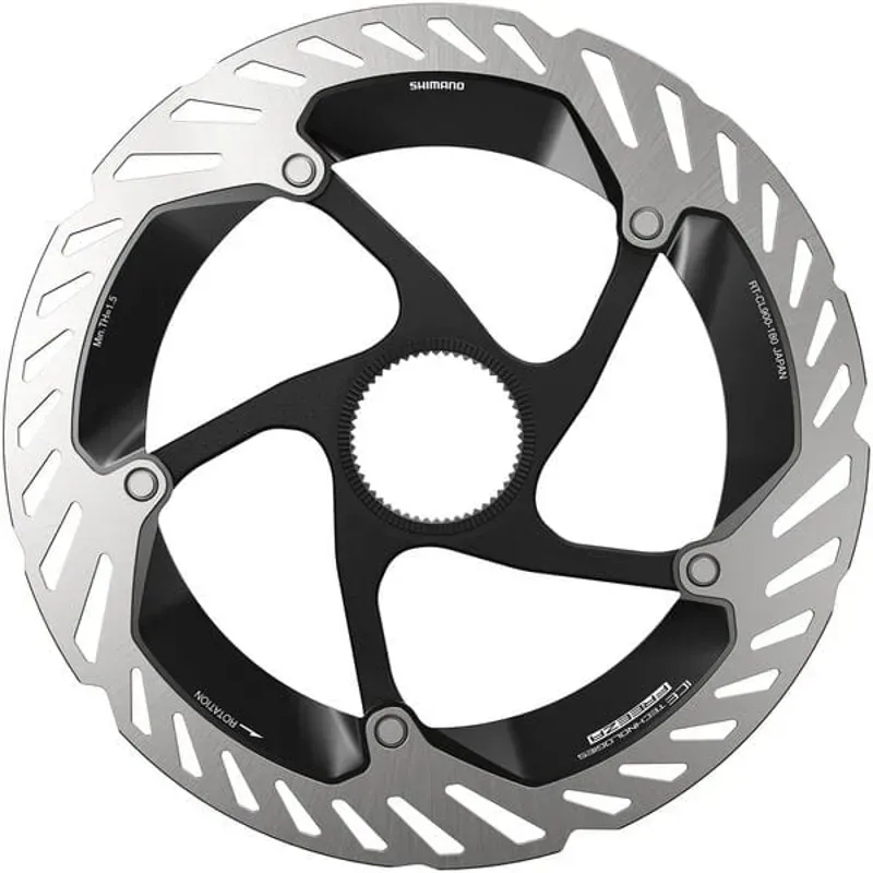 Shimano ROTOR RTCL900 External C/Lock 180mm Silver/ Black centre lock