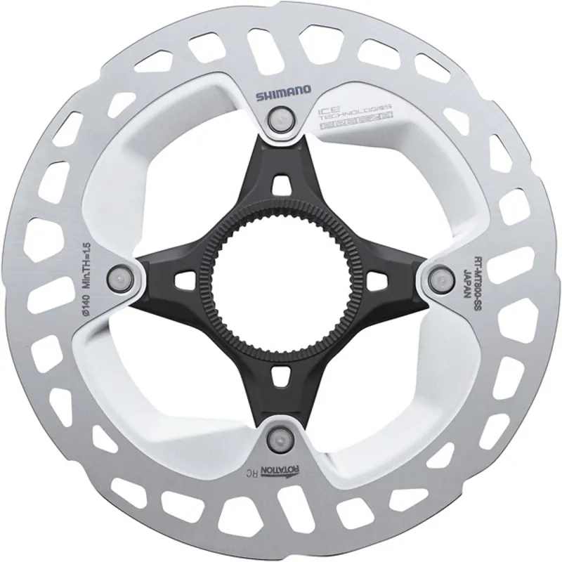 Shimano Deore RT-MT800 disc rotor with external lockring Ice Tech FREEZA - Silver - Alloy-2