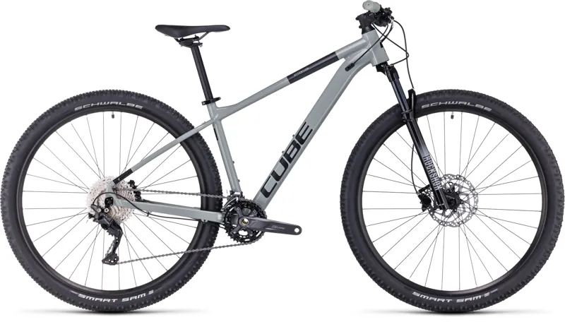 Cube Attention Mountain Bike in Swamp Grey/Black