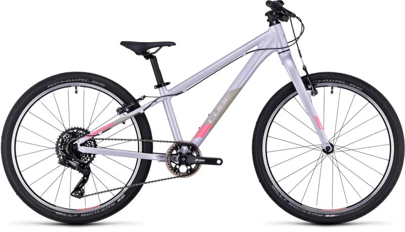 Cube Acid 240 SLX Children's Mountain Bike in Violet/Coral