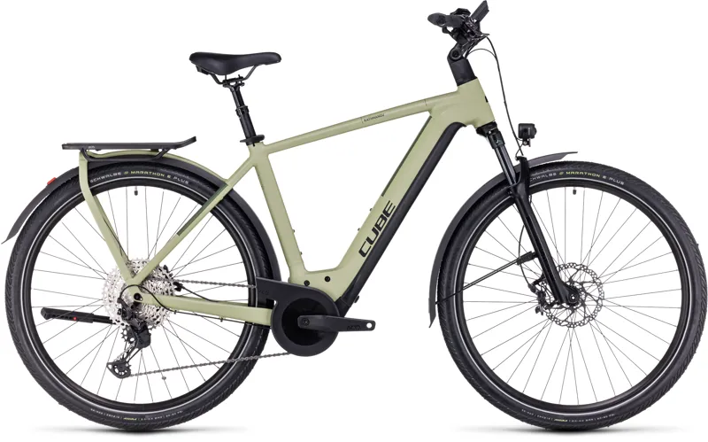 Cube Kathmandu Hybrid SLX 750 Electric Bike in Green Olive