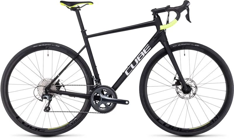 Cube Attain Race Road Bike in Black/White