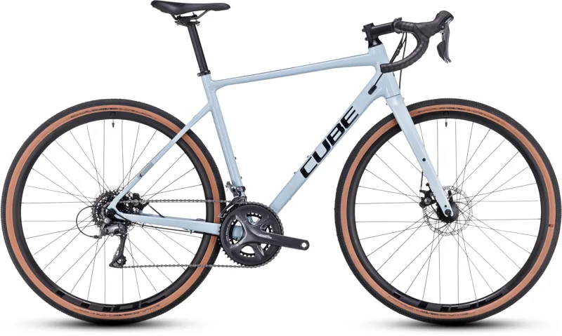 Cube Nuroad Gravel Bike in Sky Grey/Black