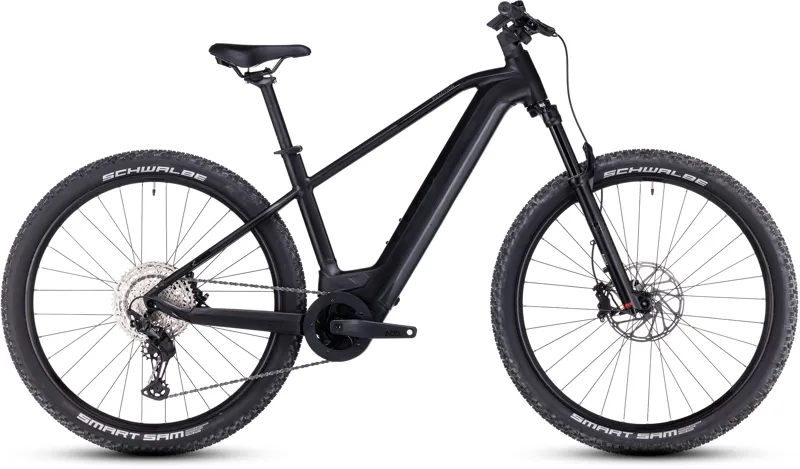 Cube Reaction Hybrid SLX 750 Electric Mountain Bike in Black/Reflex