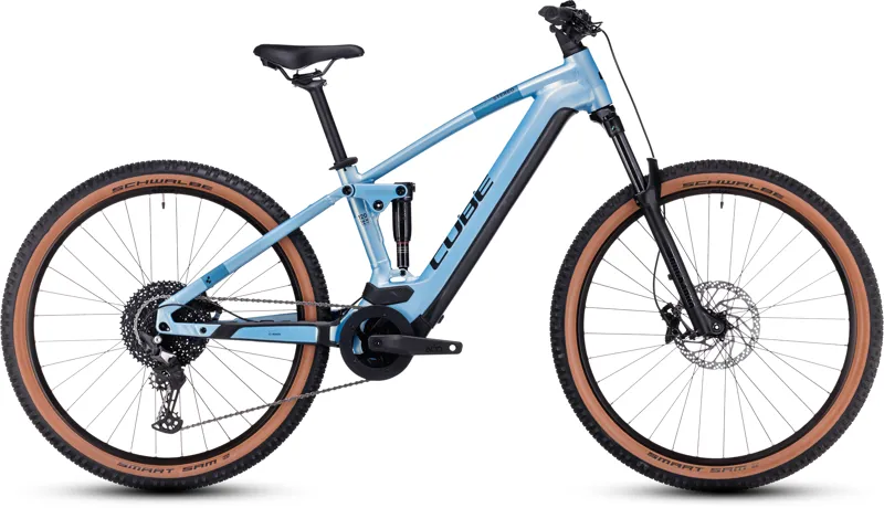 Cube Stereo Hybrid 120 Pro 750 Electric Mountain Bike in Sage Metallic