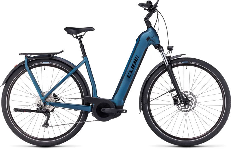 Cube Kathmandu Hybrid One 750 Electric Bike in Blue-2