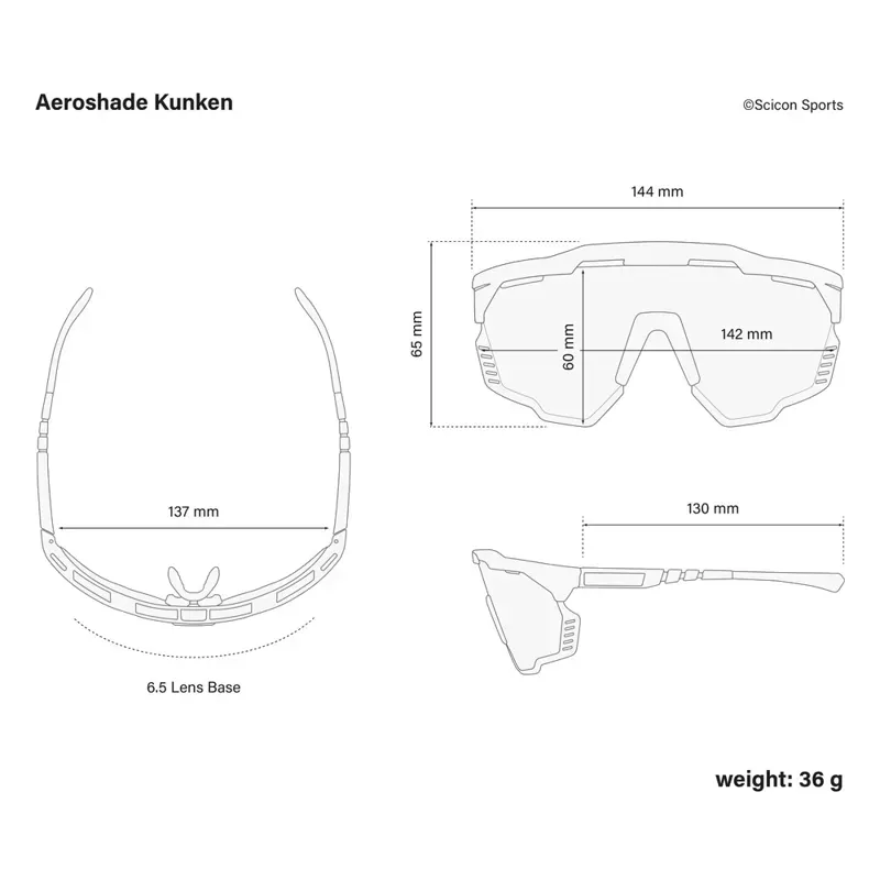 Scicon Sports Aeroshade Kunken Multimirror Sunglasses in Blue/Black-6