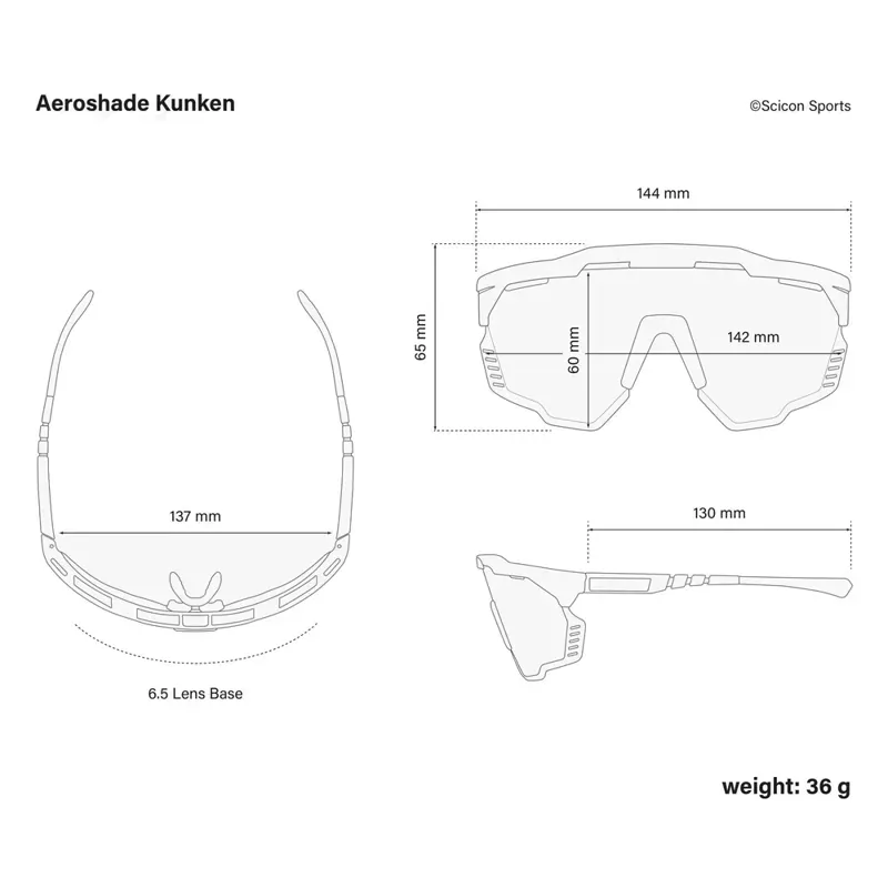 Scicon Sports Aeroshade Kunken Multimirror Sunglasses in Blue/White-5