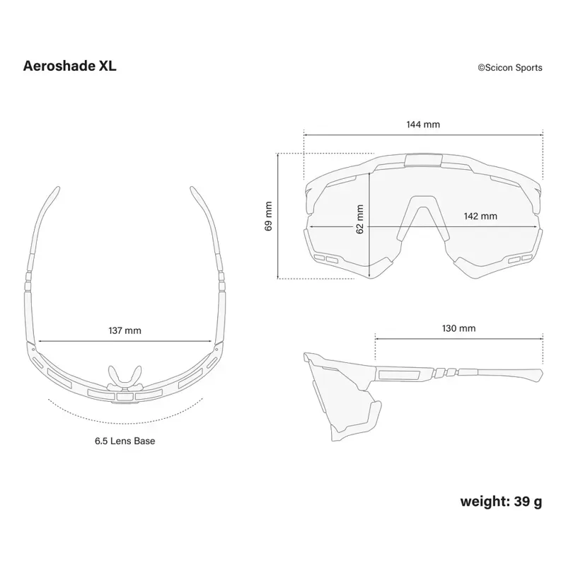 Scicon Sports Aeroshade XL Multimirror Silver/Black Sunglasses in Black-5