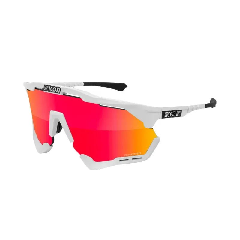 Scicon Sports Aeroshade XL Multimirror White/Red Sunglasses in Red