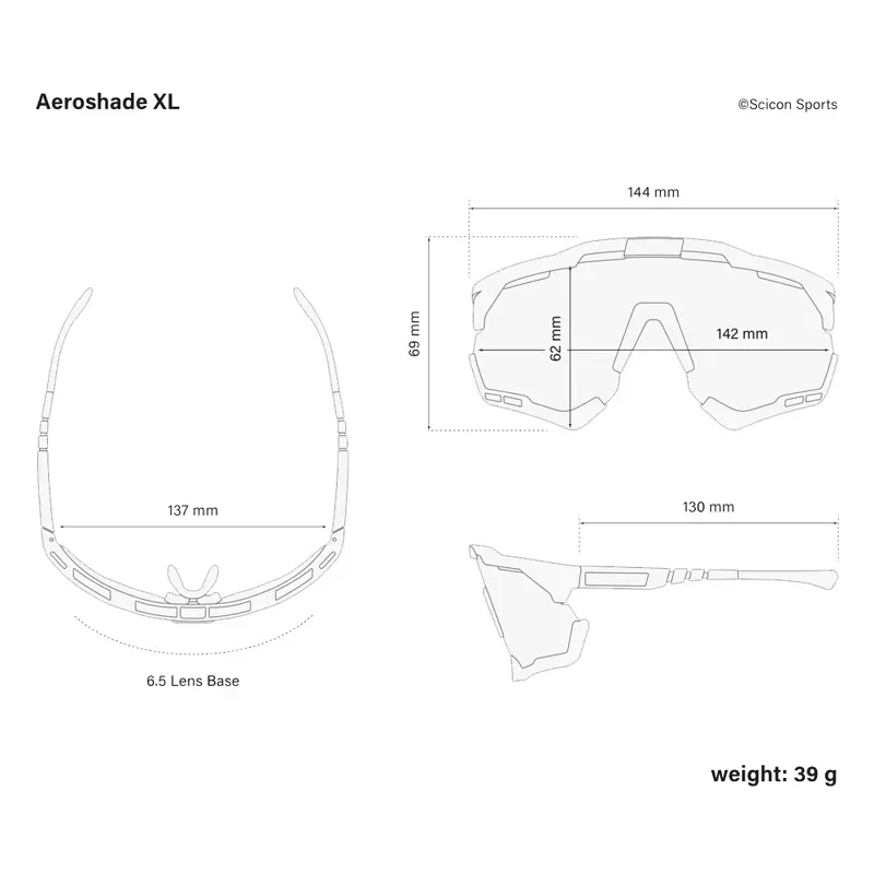 Scicon Sports Aeroshade XL Multimirror White/Red Sunglasses in Red-3