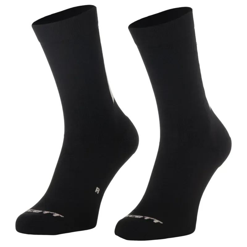 Scott Block Stripe Crew Sock in Black/Faded Pink