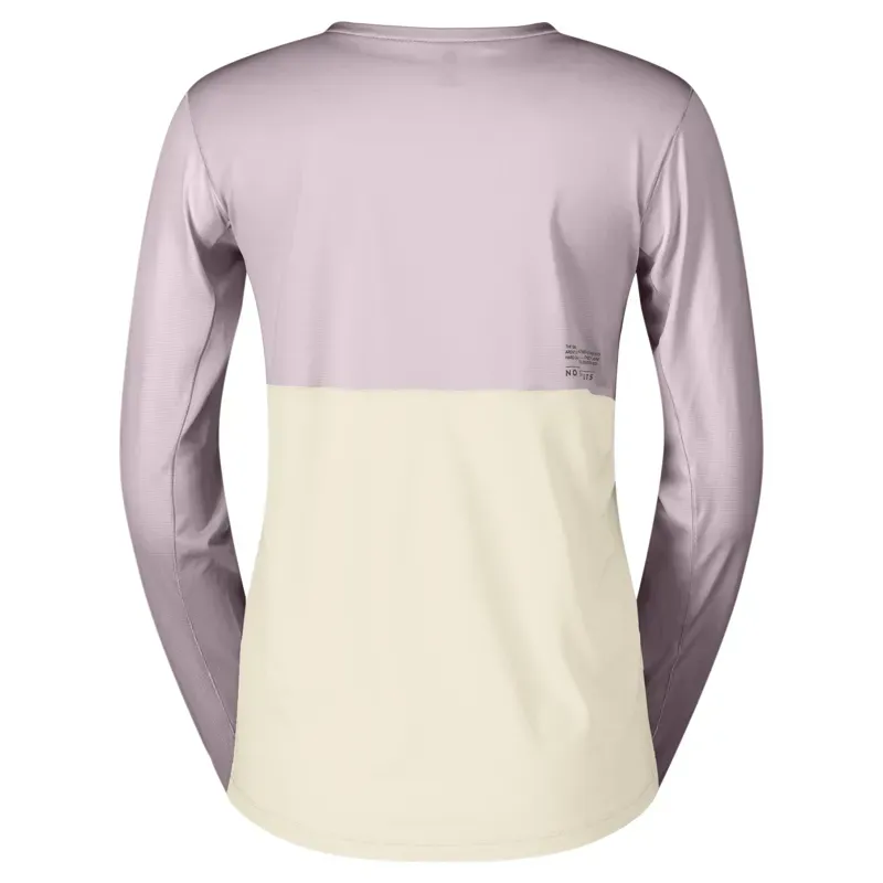 Scott Endurance Tech LS Women's Tee in Bliss Pink/Cotton White-1