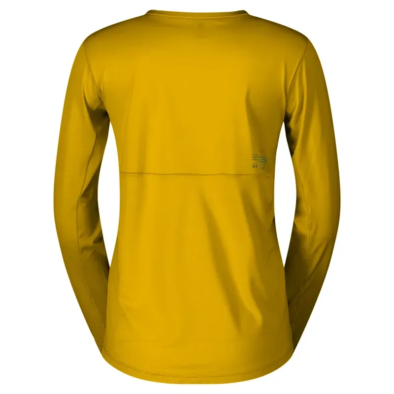 Scott Endurance Tech LS Women's Tee in Sundial Yellow-1