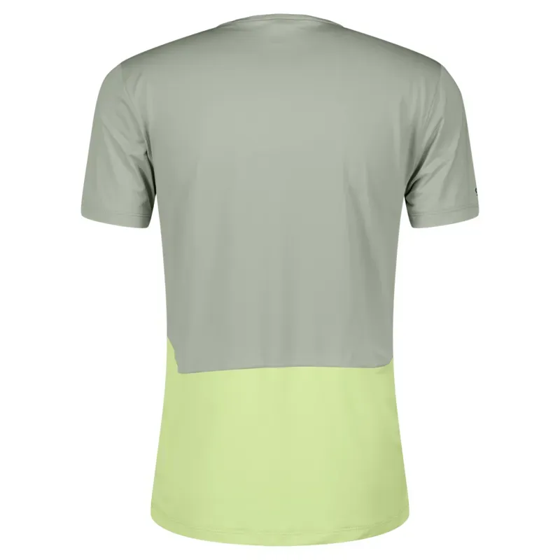 Scott Endurance Tech Short-Sleeve Men's Tee in Spray Grey/Acid Yellow-1