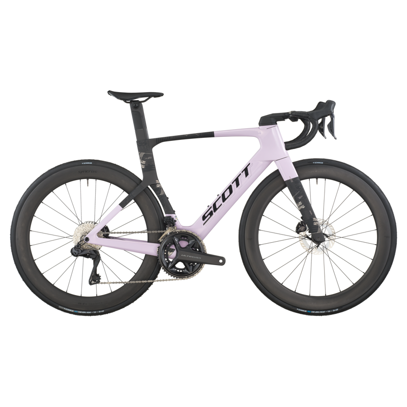 Scott Foil RC 10 Aero Road Bike in Violet Pink/Carbon Black