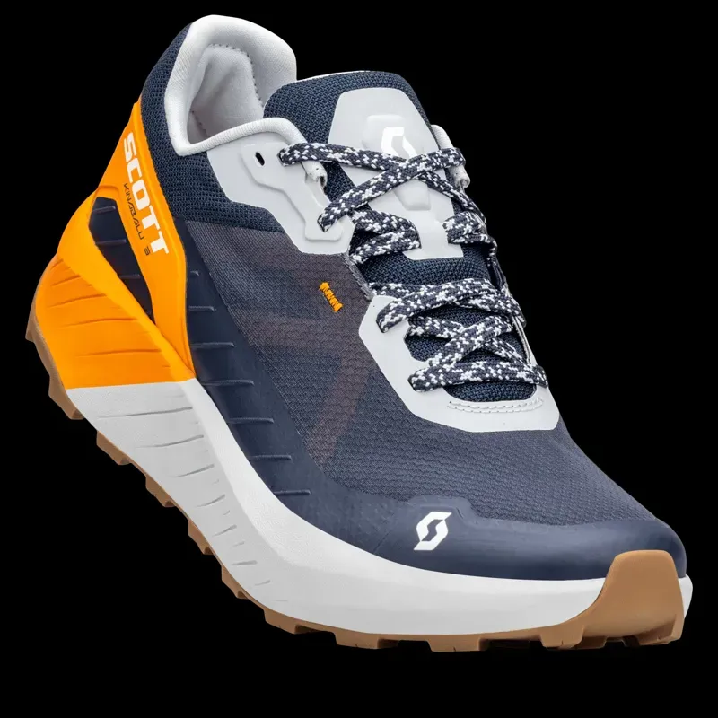 Scott Kinabalu 3 Running Shoe in Dark Blue/Flash Orange