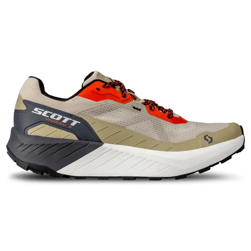 Scott Kinabalu 3 Running Shoe in Toast Beige/Glow Red-2