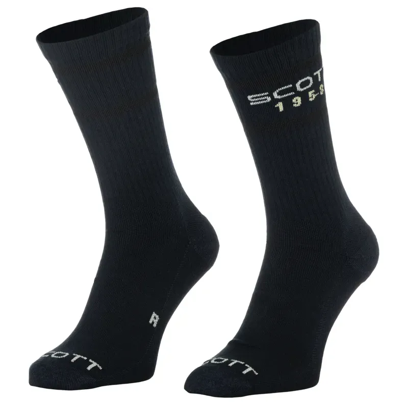 Scott Retro Casual Crew Sock Pack in Dark Blue