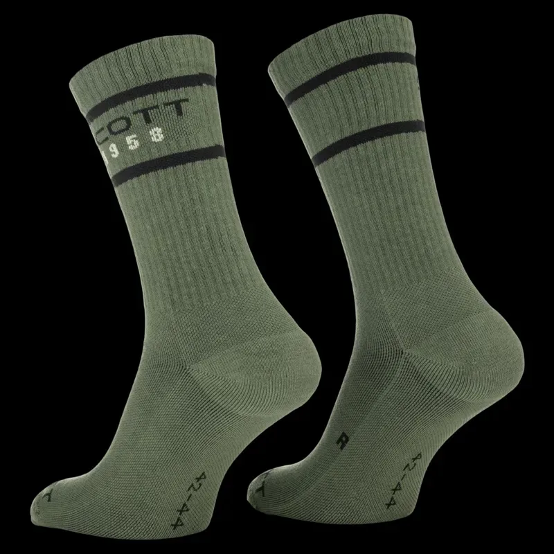 Scott Retro Casual Crew Sock Pack in Tranquil Green-1