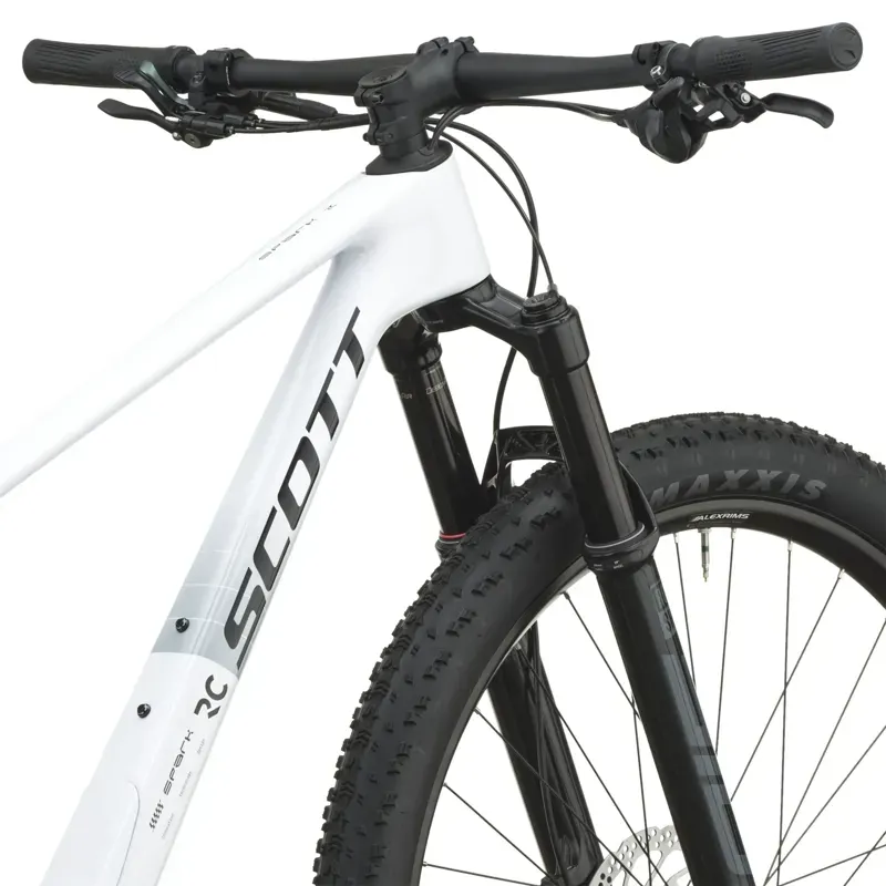 Scott Spark RC Comp XC Mountain Bike in White-4
