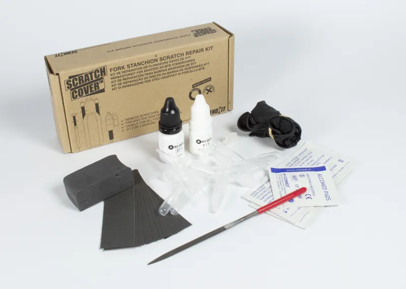 Sendhit Scratch Cover Fork Stanchion Repair Kit in Black