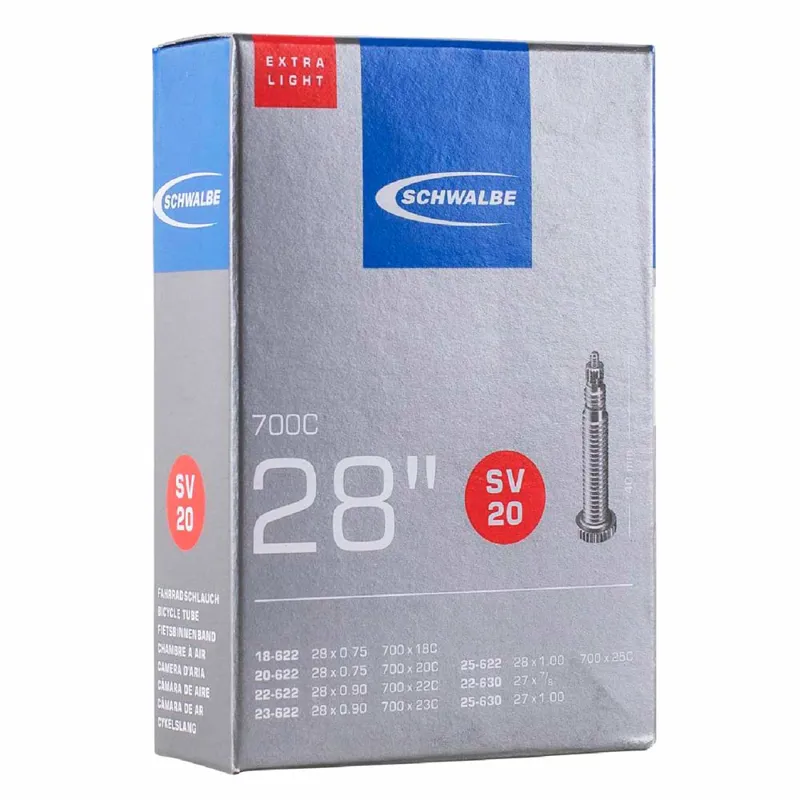 Schwalbe SV20 700c Tubes Extra Light-3