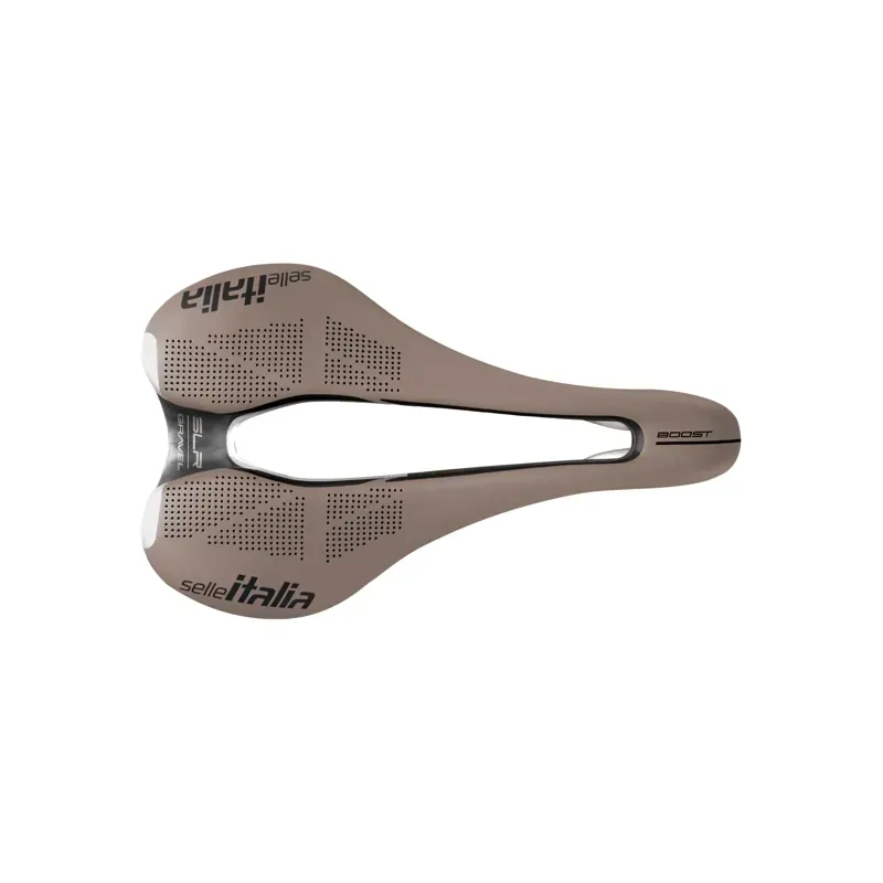 Selle Italia SLR Boost Gravel TI316 Superflow Saddle in Mud Brown