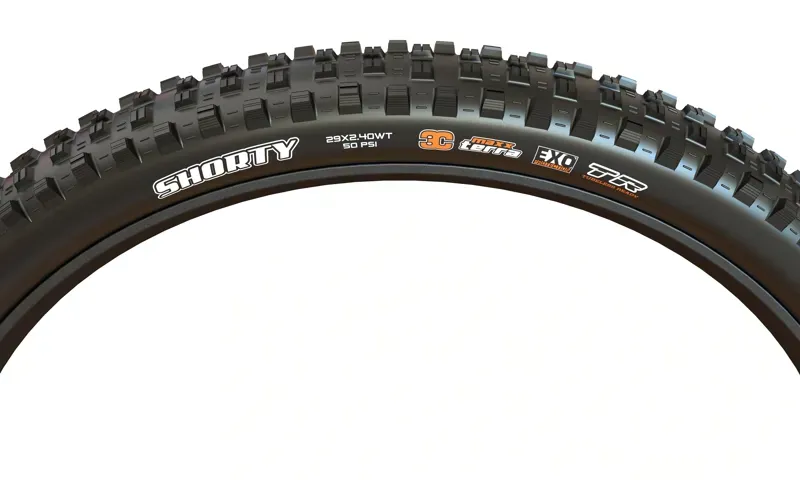 Maxxis Shorty Folding 3C DD TR Tyre in Black-2