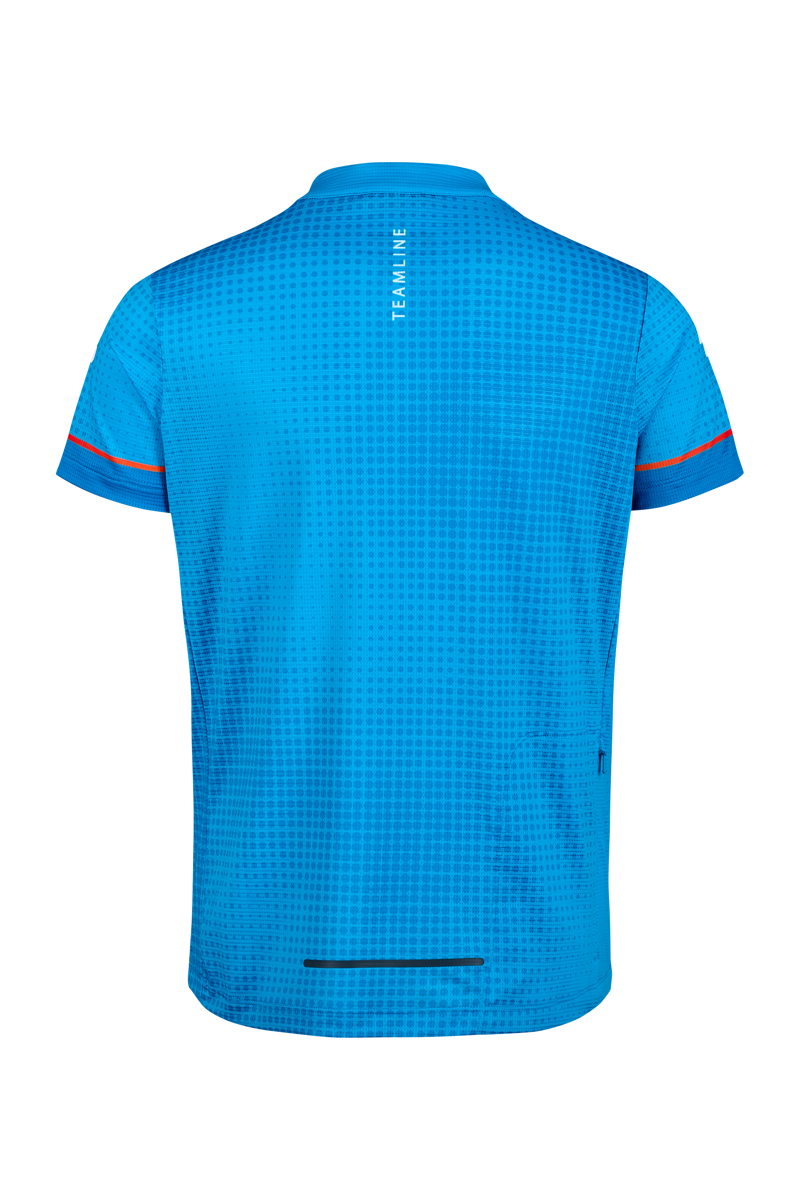 Cube Road/XC Jersey Half Zip Rookie S/S in Topas Blue-1