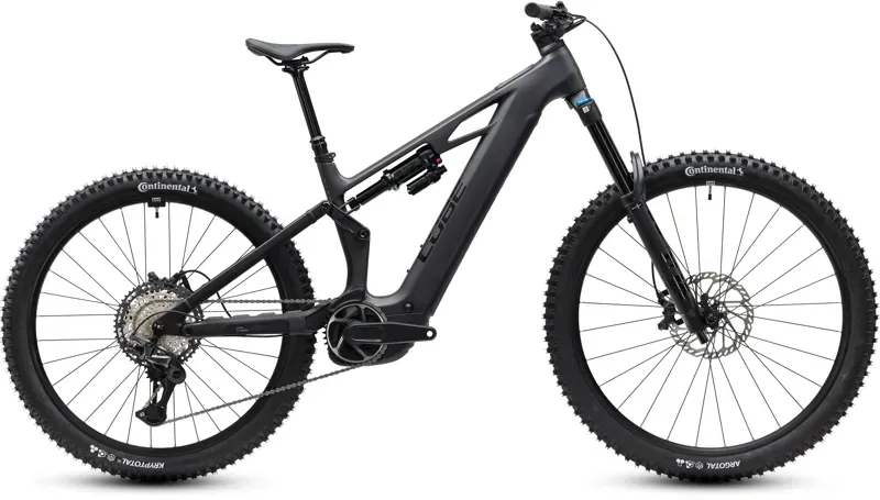 Cube Stereo Hybrid ONE77 HPC SLX 800 eMountain Bike in Blackline