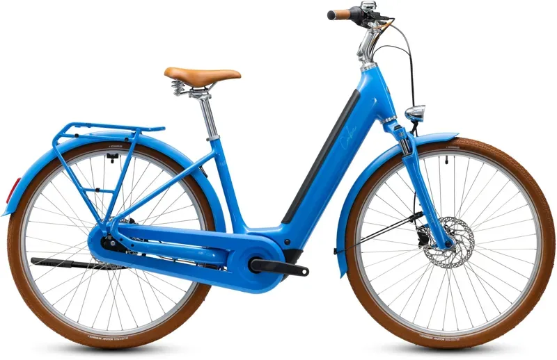 Cube Aruba Hybrid 600 Easy Entry eBike in Deep Sky/Brown