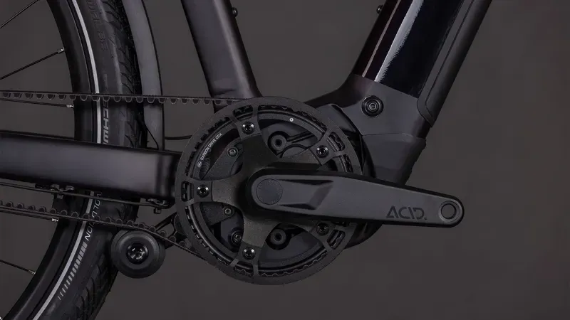 Cube Kathmandu Hybrid Comfort SLX 800 eHybrid Bike in Solareclipse/Gold-6