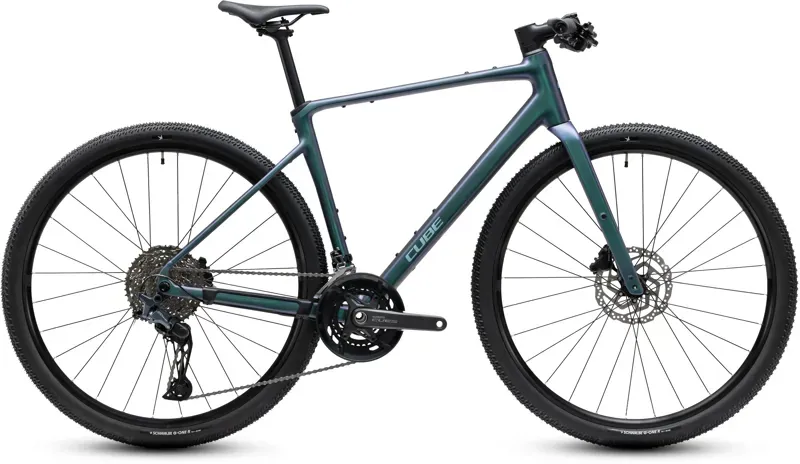 Cube Nulane Race Gravel Bike in Smaragd Grey/Prizm