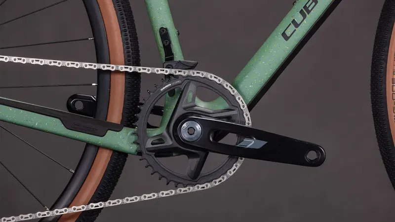 Cube Nulane C:62 SLT Gravel Bike in Green Smoothie/Green-5