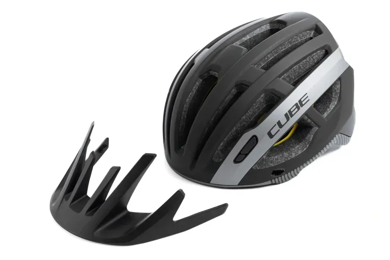 Cube Offpath Helmet in Black/Grey-5