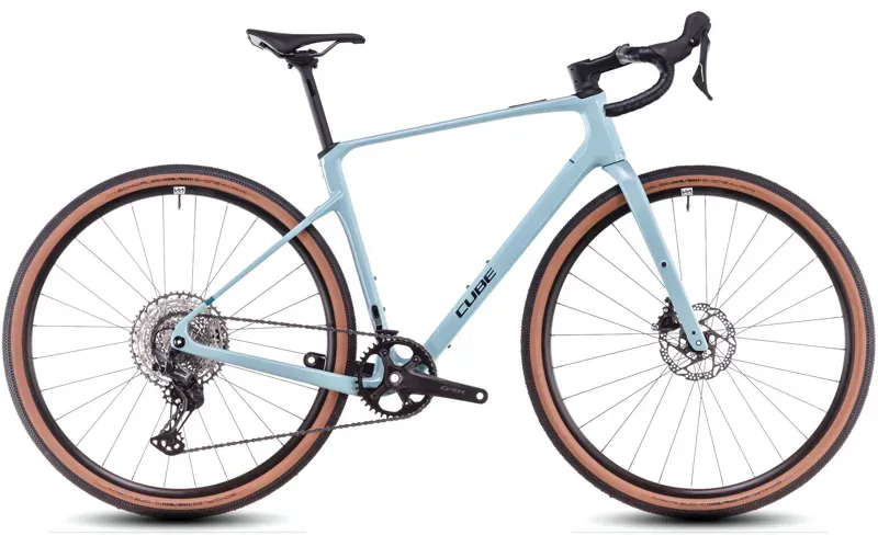 Cube Nuroad C:62 One Carbon Gravel Bike in Teal Grey/Black