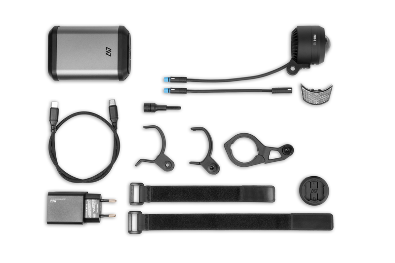 Acid Pro-E 150 Front Light w/Powerbank in Black/Space Grey/Black-7