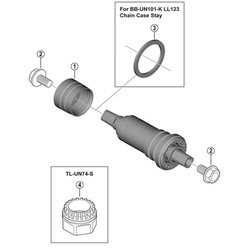 Shimano Workshop Cartridge BB Cup Tool for Wrench in Black-1