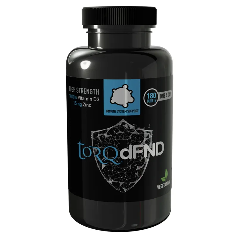 Torq DFND Vitamin D3 and Zinc - 180 Tablets