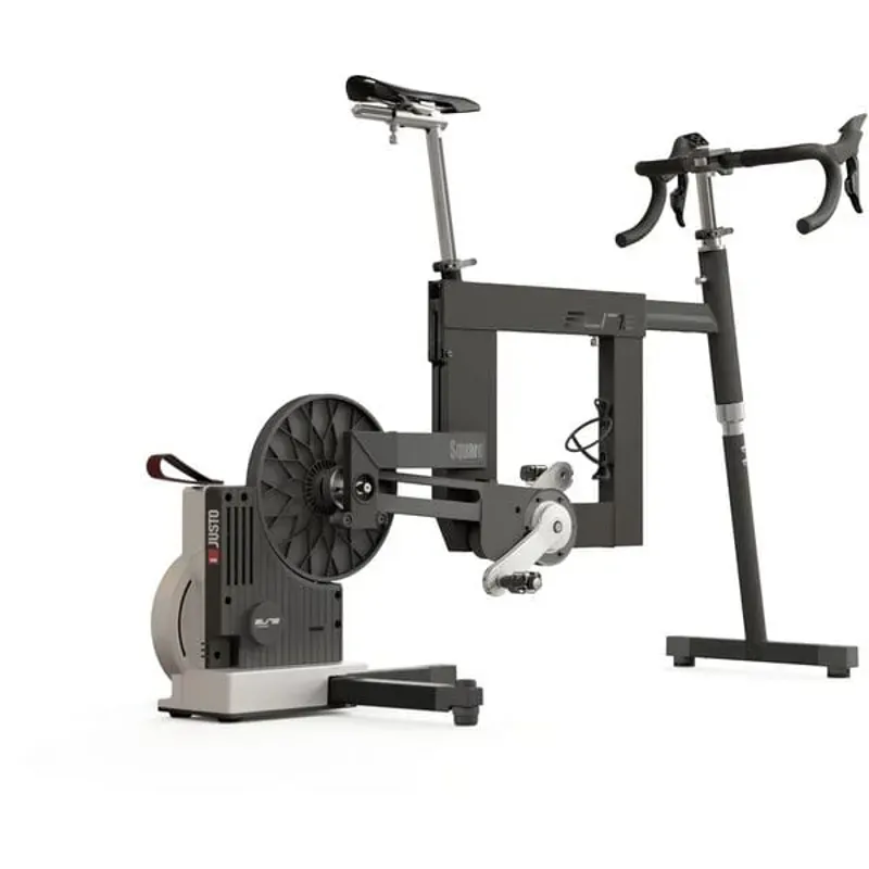 Elite Square Frame Direct Drive Turbo Trainer Black/ Silver one size