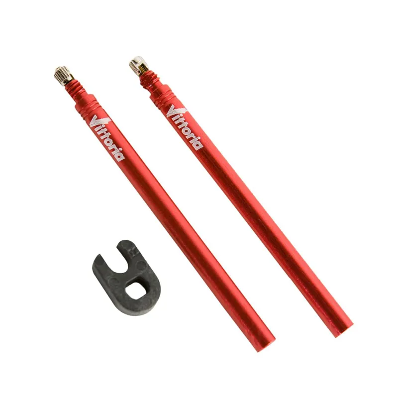 Vittoria 30mm Presta Valve Extensions in Red