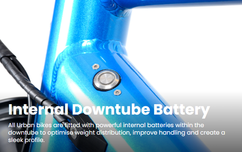 Ebco Urban 2R Electric Bike in Peacock Blue - Medium-3