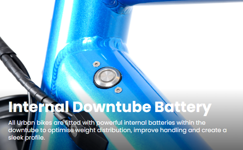 Ebco Urban 2T Electric Bike in Peacock Blue - Small-2