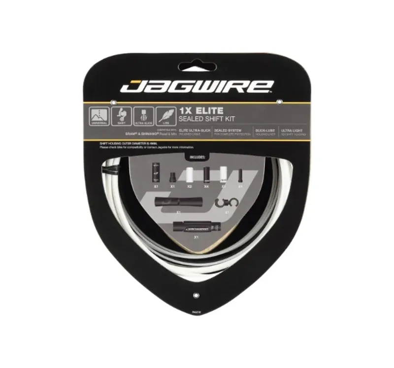 Jagwire 1X Elite 5mm Sealed Shift Cable Kit in White