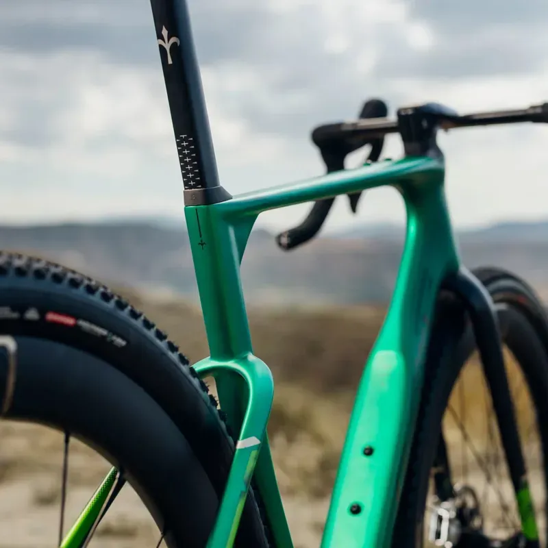 Wilier Rave SLR ID2 Frameset w/F-Bar in Pixel Green-3