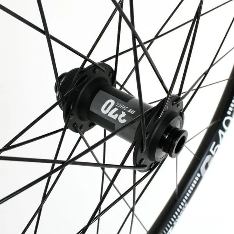 M Part Wheels Gravel Front Wheel DT 370 CL Hub G 540 Rim TLR black-2
